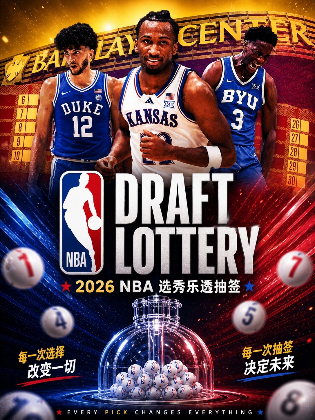 加拿大28预测-今晚3点乐透抽签！你认为状元签将花落谁家？